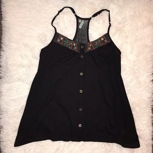 Black Boho Tank